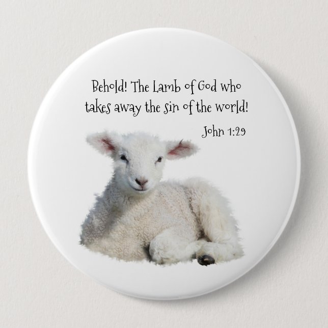 Lamb of God  Button (Front)