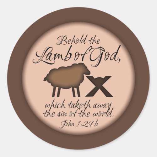 Lamb of God Christmas Bible Verse Stickers