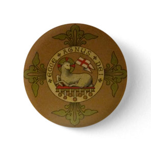 Lamb of God Ecce Agnus Dei Pinback Button