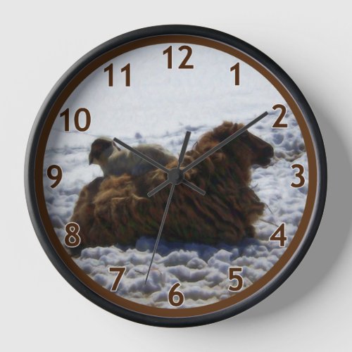 Lamb on Sheep Clock