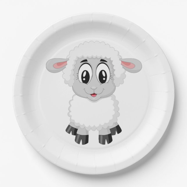 Lamb Paper Plates (Front)