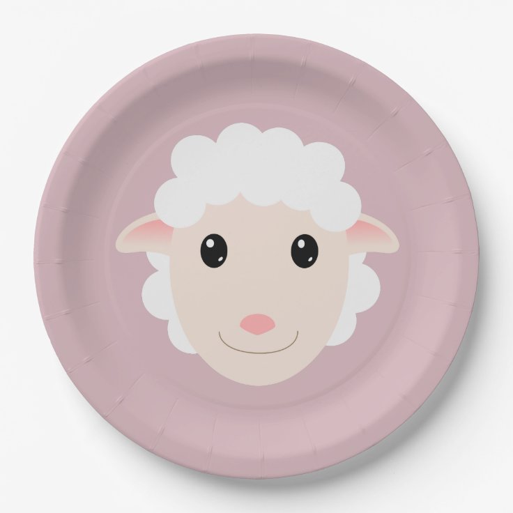 Lamb Paper Plates | Zazzle