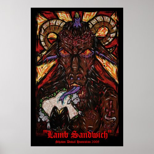 Lamb Sandwich Poster