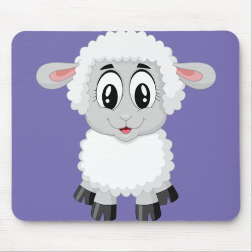 lamb_sheep_cute_farm_animal_baby mouse pad
