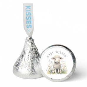 Lamb Sheep Watercolor Baby Shower  Hershey®'s Kisses®