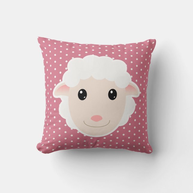 Lamb Throw Pillow (Front)