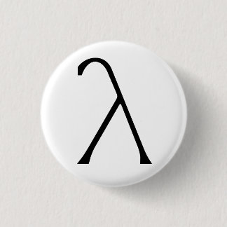 Lambda Badge Pinback Button
