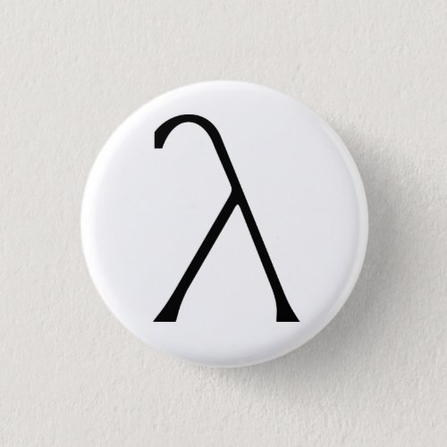 Lambda Badge Pinback Button