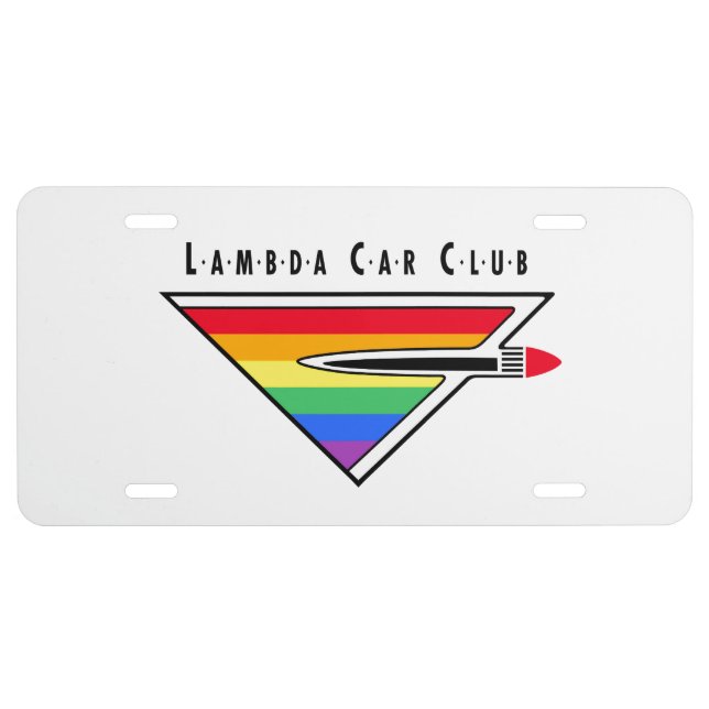 Lambda Car Club License Plate (Aluminum) (Front)