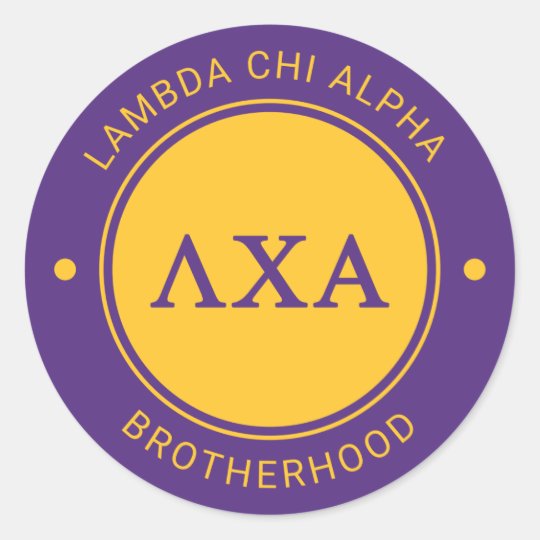 Lambda Chi Alpha Badge Classic Round Sticker