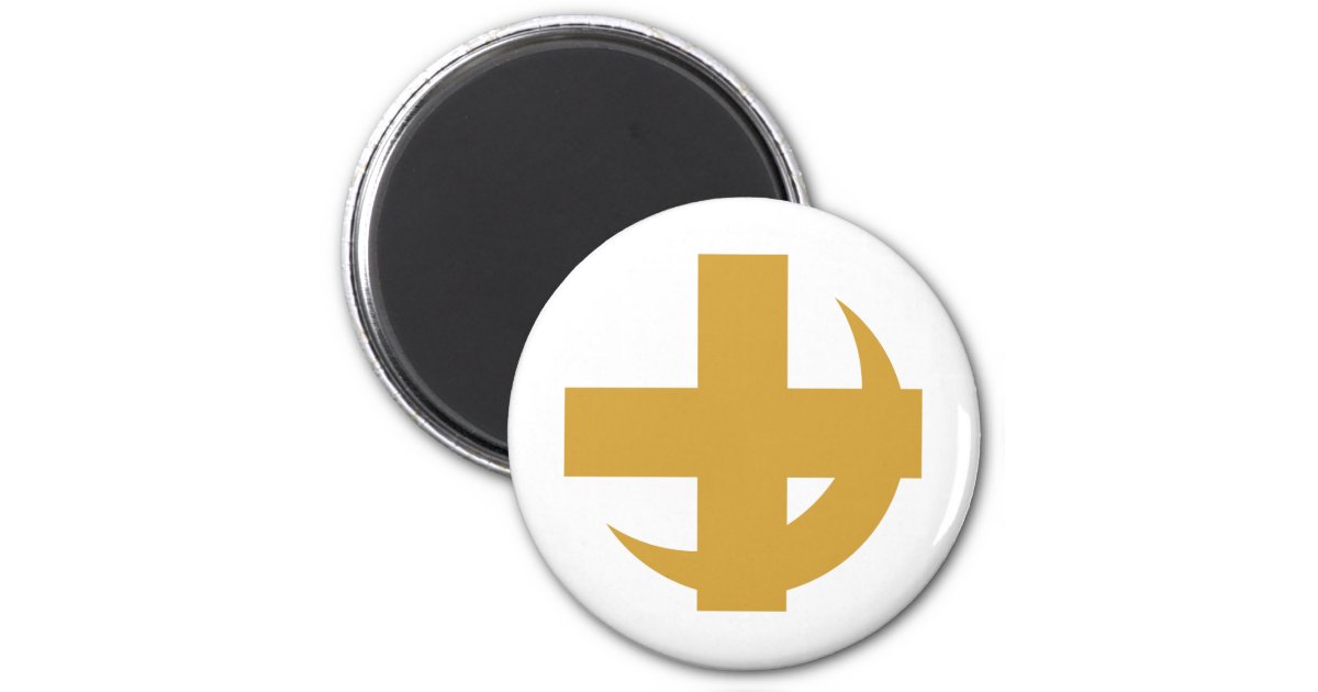 Chi Alpha Cross Crescent Magnet | Zazzle