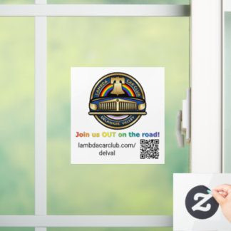Lambda DelVal Window Cling 5x5