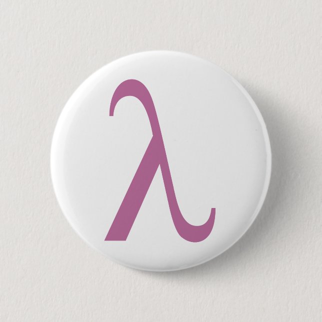 Lambda Pinback Button (Front)