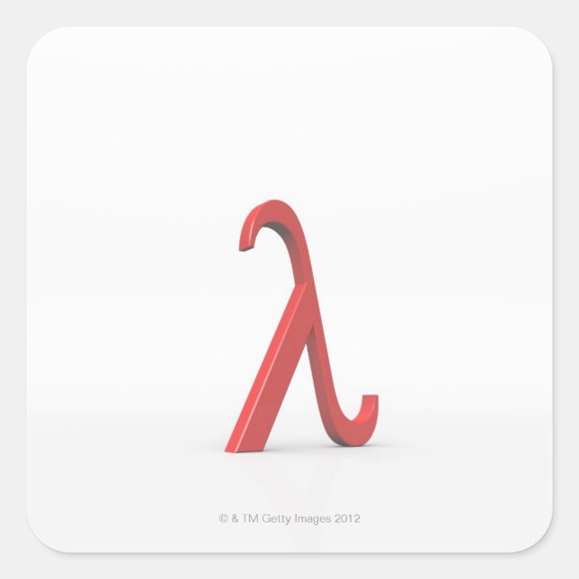 Lambda Square Sticker (Front)