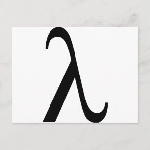 lambda Symbol Postcard