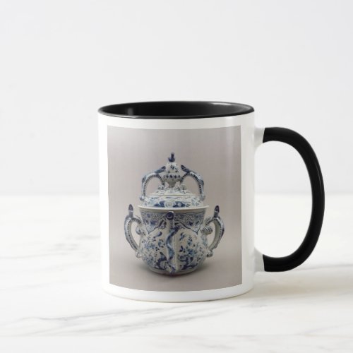 Lambeth Delftware posset pot blue and white Mug