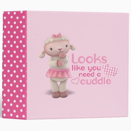 Lambie _ Looks Like You Need a Cuddle 3 Ring Binder