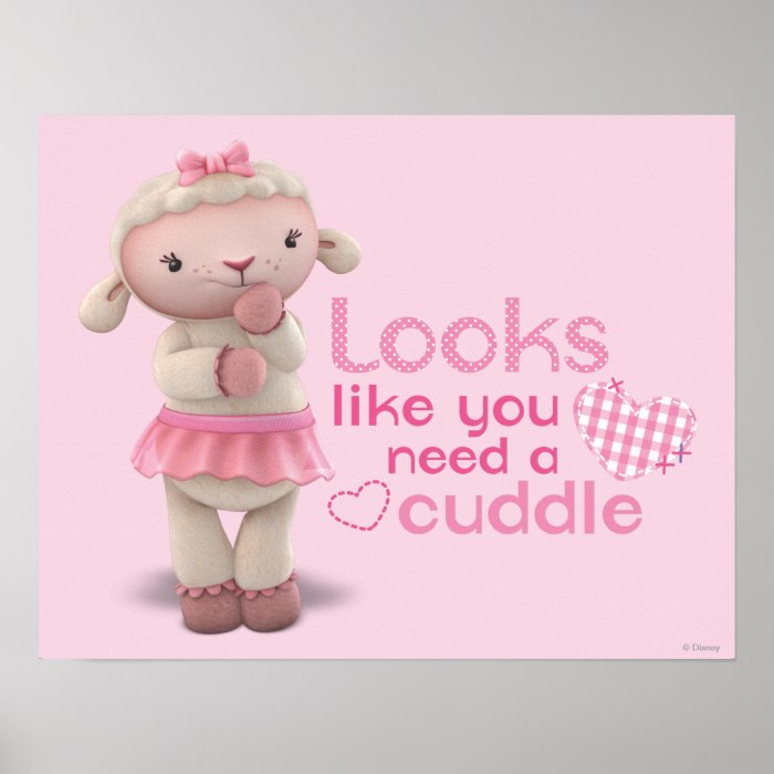 Lambie   Looks Like You Need a Cuddle Print