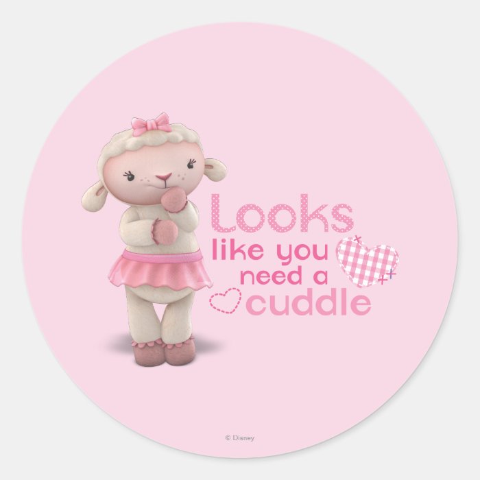 Lambie   Looks Like You Need a Cuddle Sticker