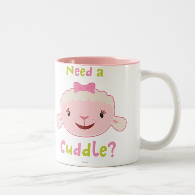 Lambie - Need a Cuddle 2 Two-Tone Coffee Mug (Right)