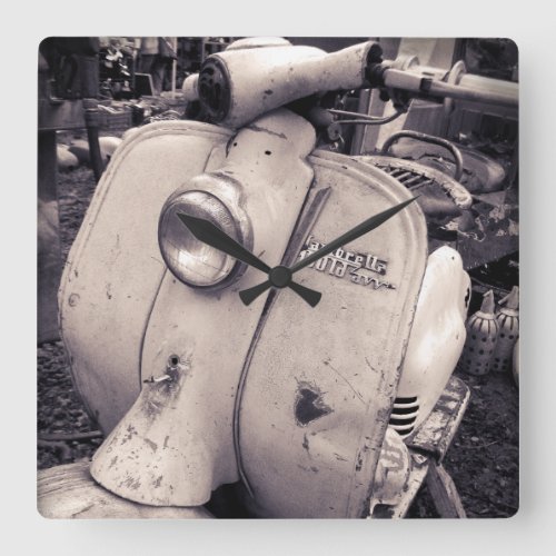 Lambretta 150 ld square wall clock