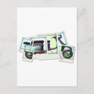 lambretta photo montage postcard