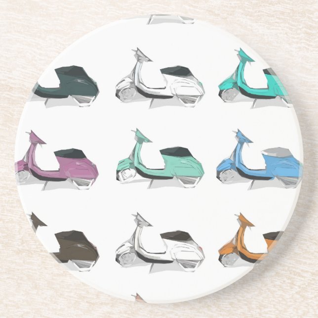 Lambretta Pop Art Drink Coaster (Front)