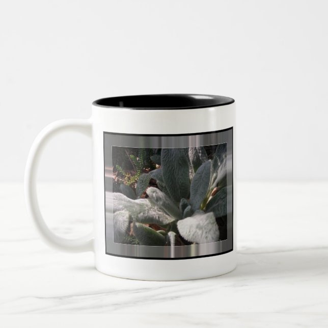 Lamb's Ear Plant Mug (Left)