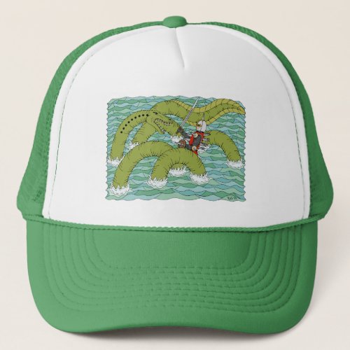 Lambton Worm and Knight Trucker Hat