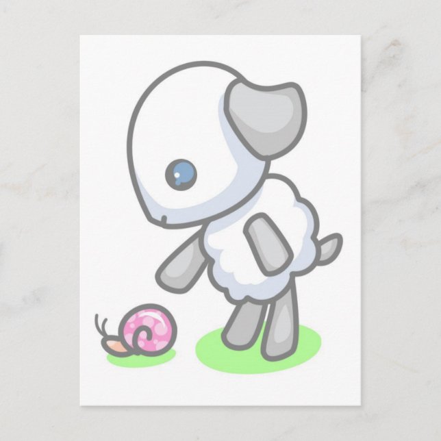 Lamby-Pie Snail Mail Postcard (Front)