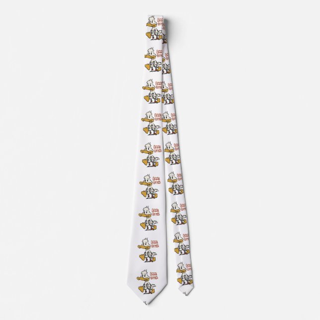 Lame duck cartoon | choose background color neck tie (Front)