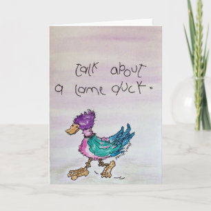 Lame Duck Letterpress Thank You Card