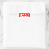 Lame Stamp Classic Round Sticker (Bag)