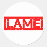 Lame Stamp Classic Round Sticker