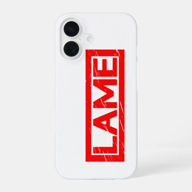 Lame Stamp Iphone Case (Back)