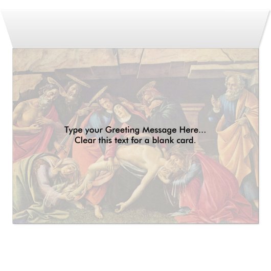 Lamentation By Sandro Botticelli (Inside Horizontal (Bottom))