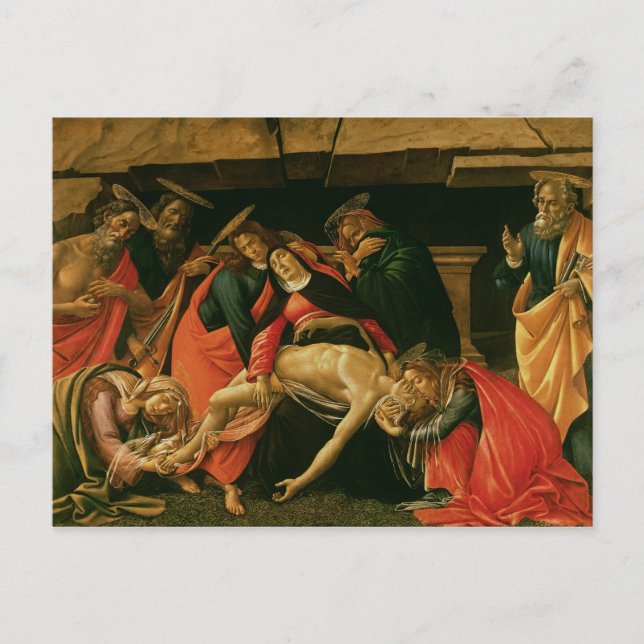 Lamentation of Christ. c.1490 Postcard (Front)