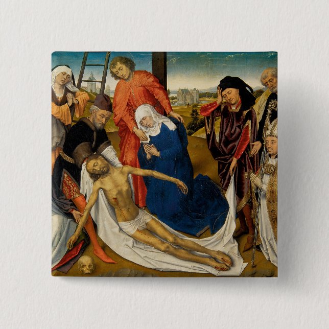 Lamentation over Dead Christ, c. 1460-1464 Button (Front)