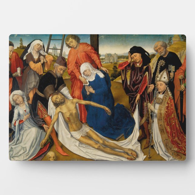 Lamentation over Dead Christ, c. 1460-1464 Plaque (Front)