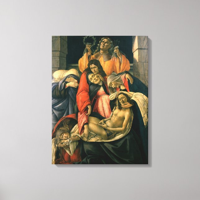 Lamentation Over the Dead Christ - Botticelli Canvas Print (Front)