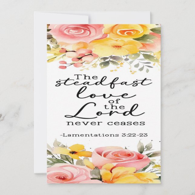 Lamentations 3:22–23 Encouragement Card (Front)