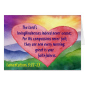 Lamentations 3:22-23 Great is His faithfulness (Front Horizontal)