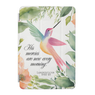 Lamentations 3:22-23 Hummingbird Christian iPad Mini Cover