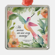 Lamentations 3:22-23 Hummingbird Christian