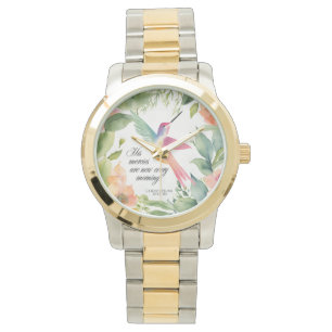 Lamentations 3:22-23 Hummingbird Christian Watch