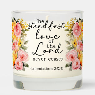 Lamentations 3:22-23 scented candle