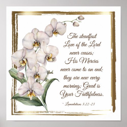 Lamentations 322_23 Steadfast Love of the Lord  Poster