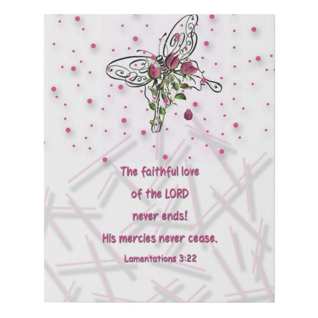 Lamentations 3:22 Canvas (Front)