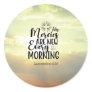 Lamentations 3:23 His Mercies New Every Morning  Classic Round Sticker