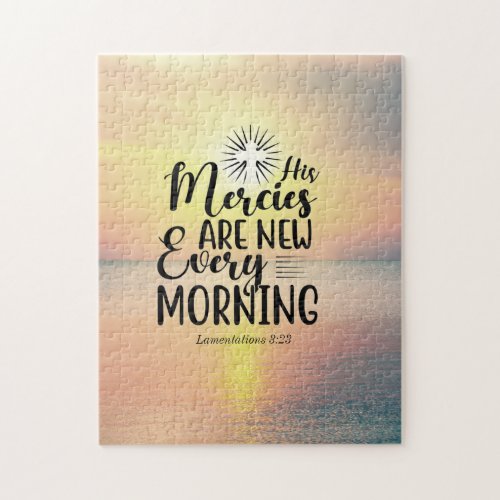 Lamentations 323 His Mercies New Every Morning Jigsaw Puzzle